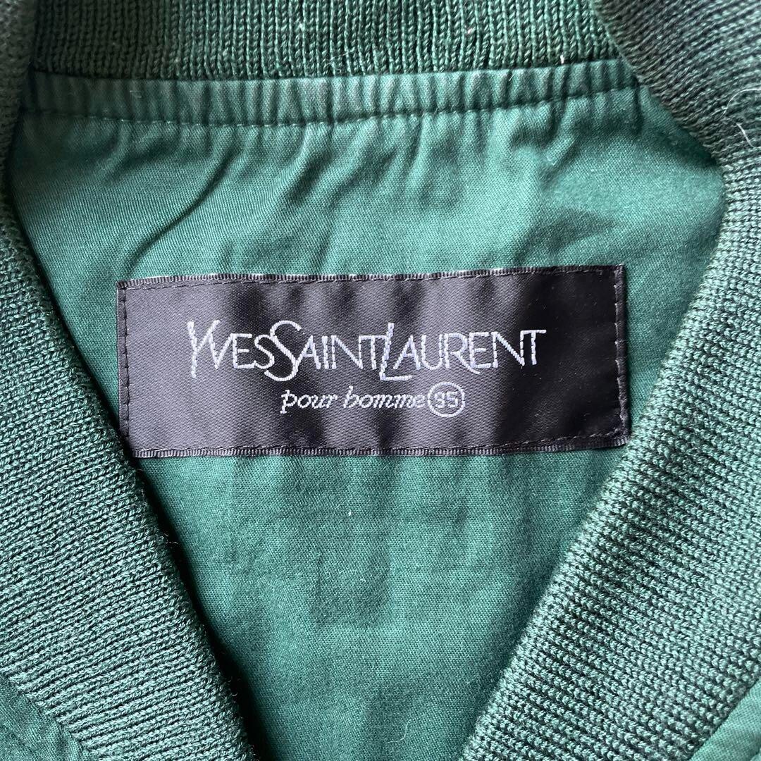 ジャケット・アウター RRvintage YvesSantLaurent jacket 95 M Authentic Yves Saint Laurent Vintage Men's Jacket Green Size 95 L