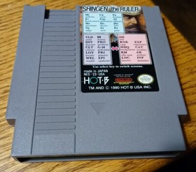 Shingen the Ruler Nintendo Entertainment 1990 NES Auth Working Game Cart & Map