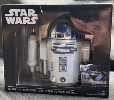 ThinkGeek Star Wars R2-D2 Car Charger White/Blue 847509008775|