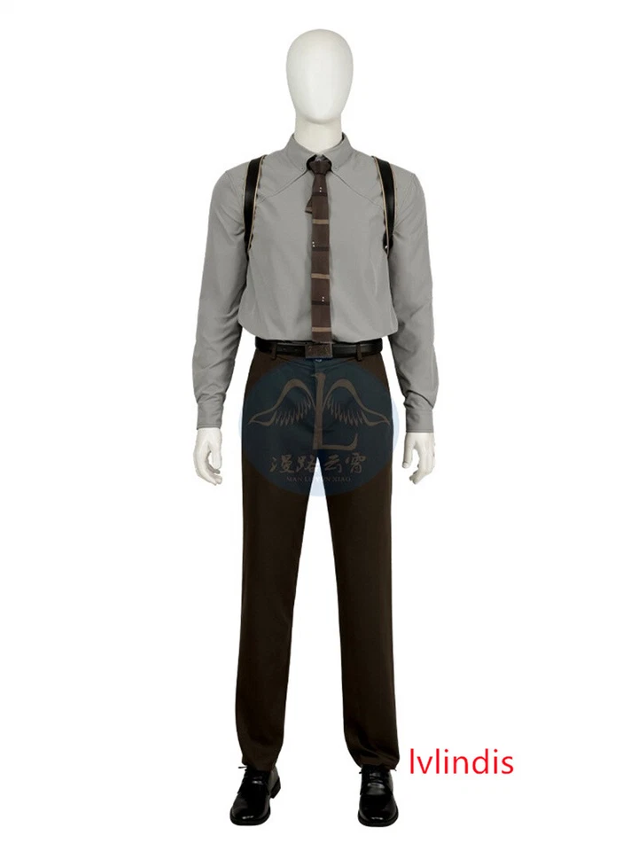 Loki Season 2 Loki Laufeyson 服装男式角色扮演衬衫裤子腰带领带万圣节 — 第 2/4 张图片