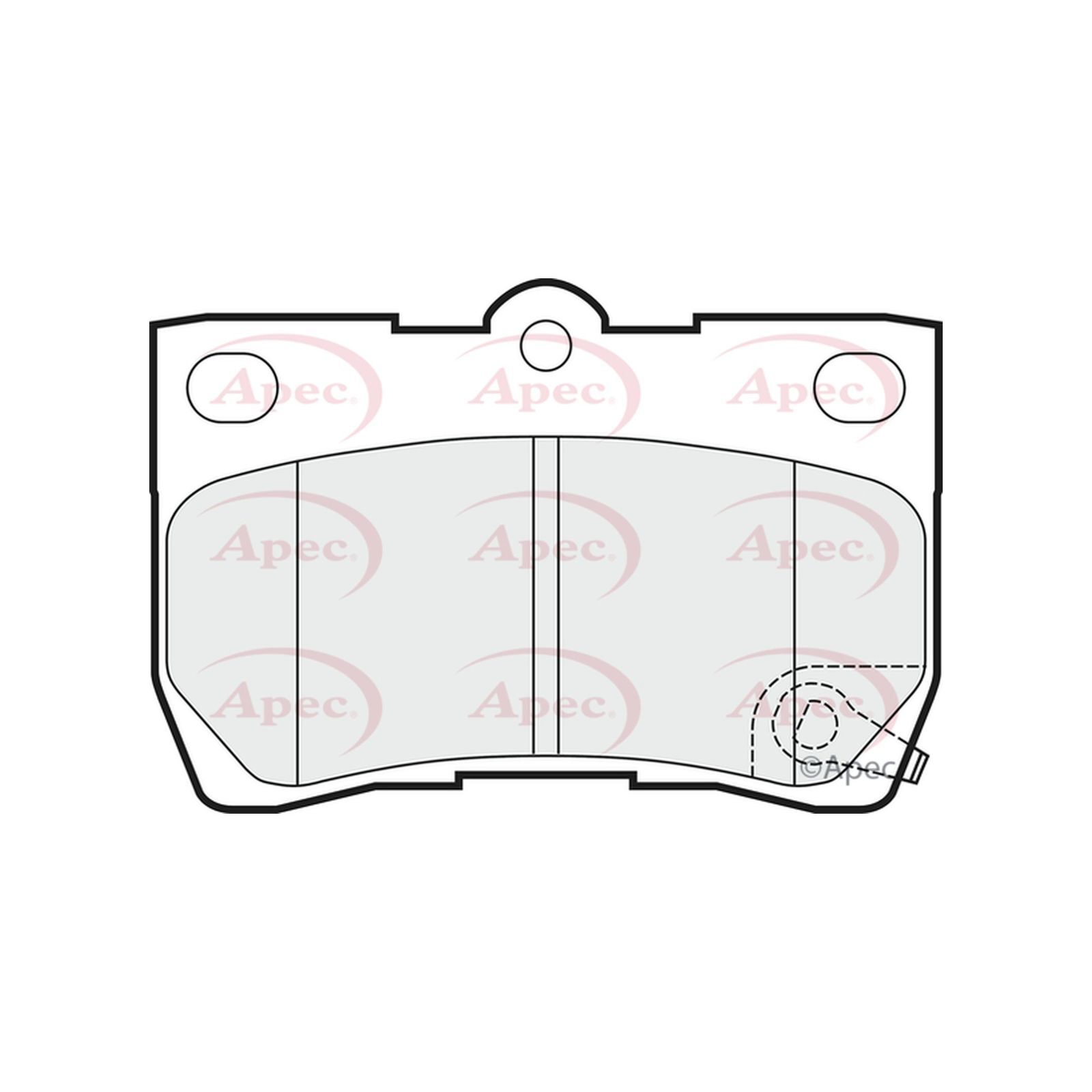 Genuine OE Quality Apec Rear Disc Brake Pads Set PAD1482 eBay