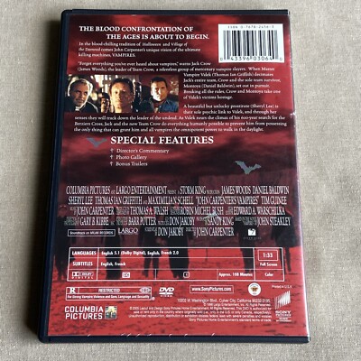John Carpenter's Vampires (DVD 1998 FS) Horror James Wood D