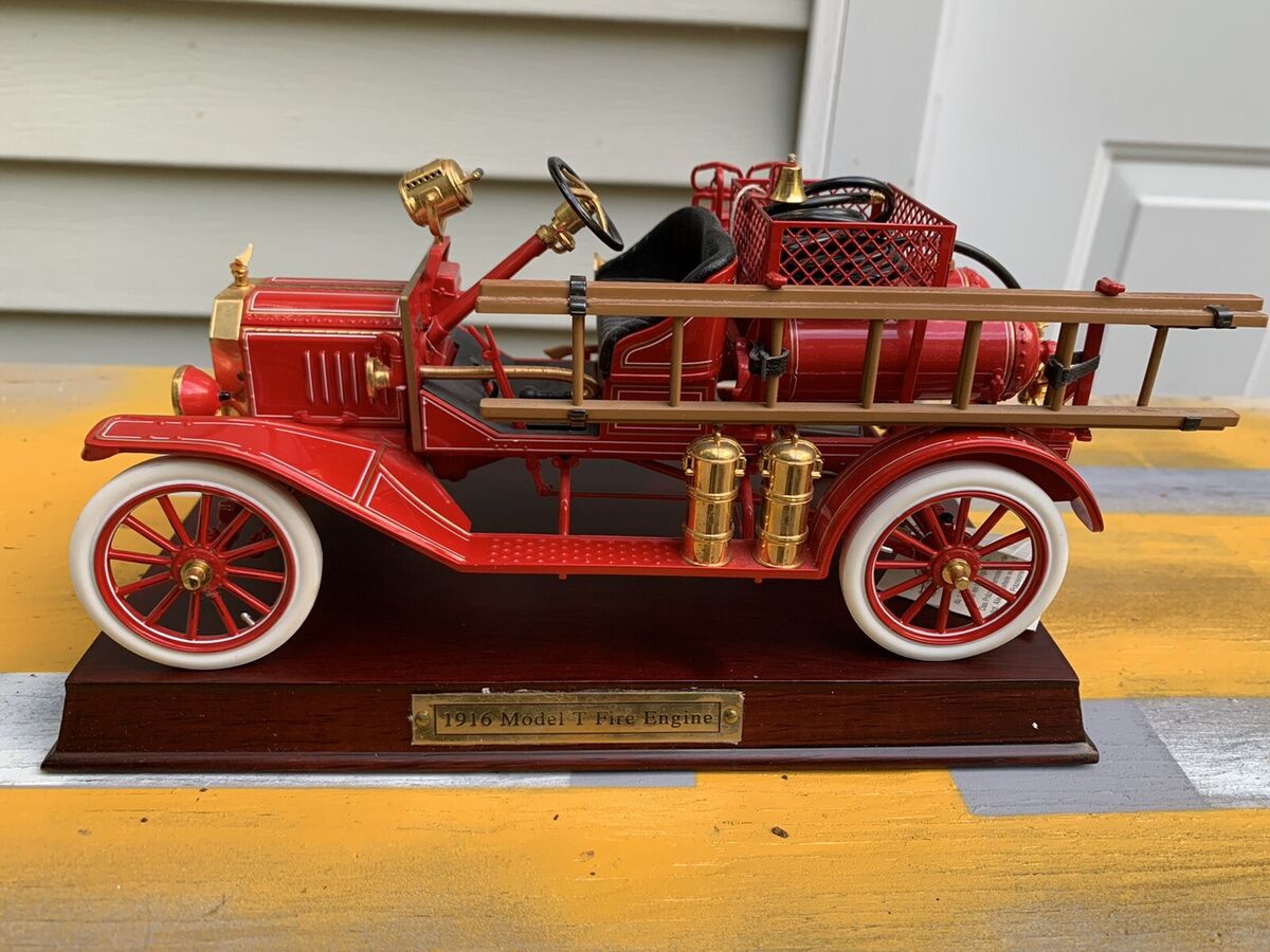 【格安saleスタート】 Franklin Mint Cast Die 1/16 Engine Fire T Model Ford 1916 建設車両、作業車