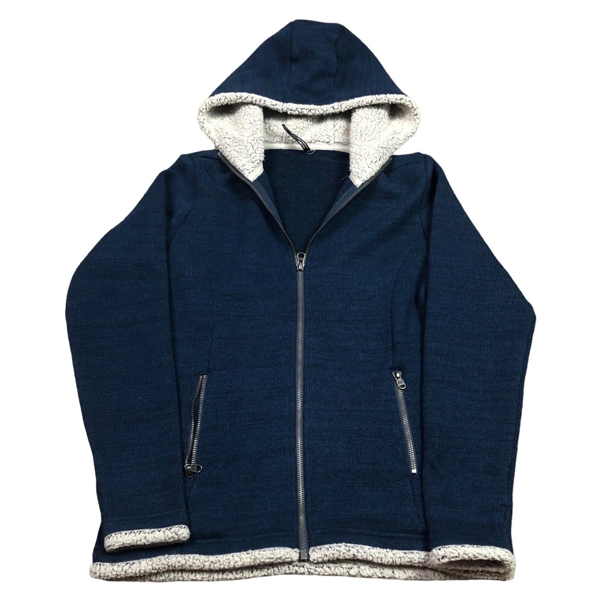 Kuhl Alaska Sherpa Lined Blue Outdoor Full Zip Hoodie Women's Small