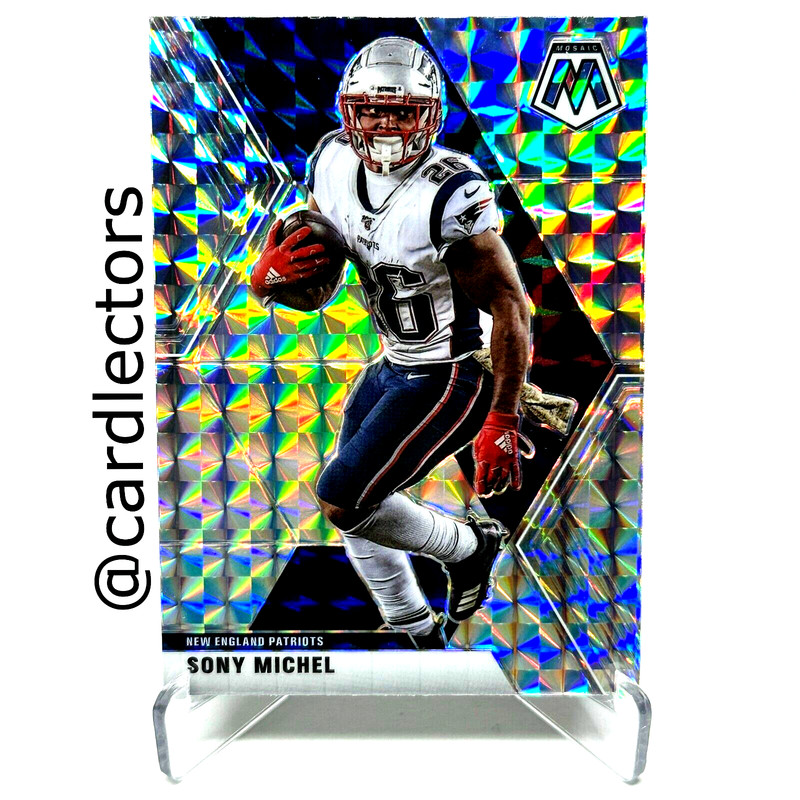 2020 Panini Mosaic Football SONY MICHEL #137 Silver Mosaic PRIZM SP PATRIOTS