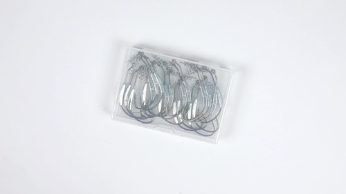 10pcs Weighted Hooks Spring Twist Lock Wide Gape Worm Hook Size 2g/2.5g/3g/5g/7g - Video 1 of 1