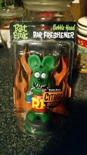 rat fink bobble head air freshener, ED THE DADDY ROTH,funko 2005,rare HOT,ROD,VW