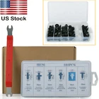 100Pcs Rivet Push Clips Fender Liner Fastener 6 Size + Wrench Retainer Universal
