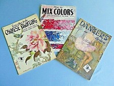 Vintage Walter T. Foster 3 Art Books Chinese Painting Dancers  Mix Colors