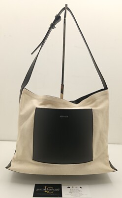 JIL SANDER TASCHE TOTE BAG WANDER SCHULTERTASCHE SHOULDER BAG AUS STOFF UND LEDER