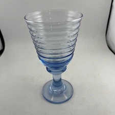Beautiful Libbey Sirius Blue Horizon Rings Water Goblet Replacement 