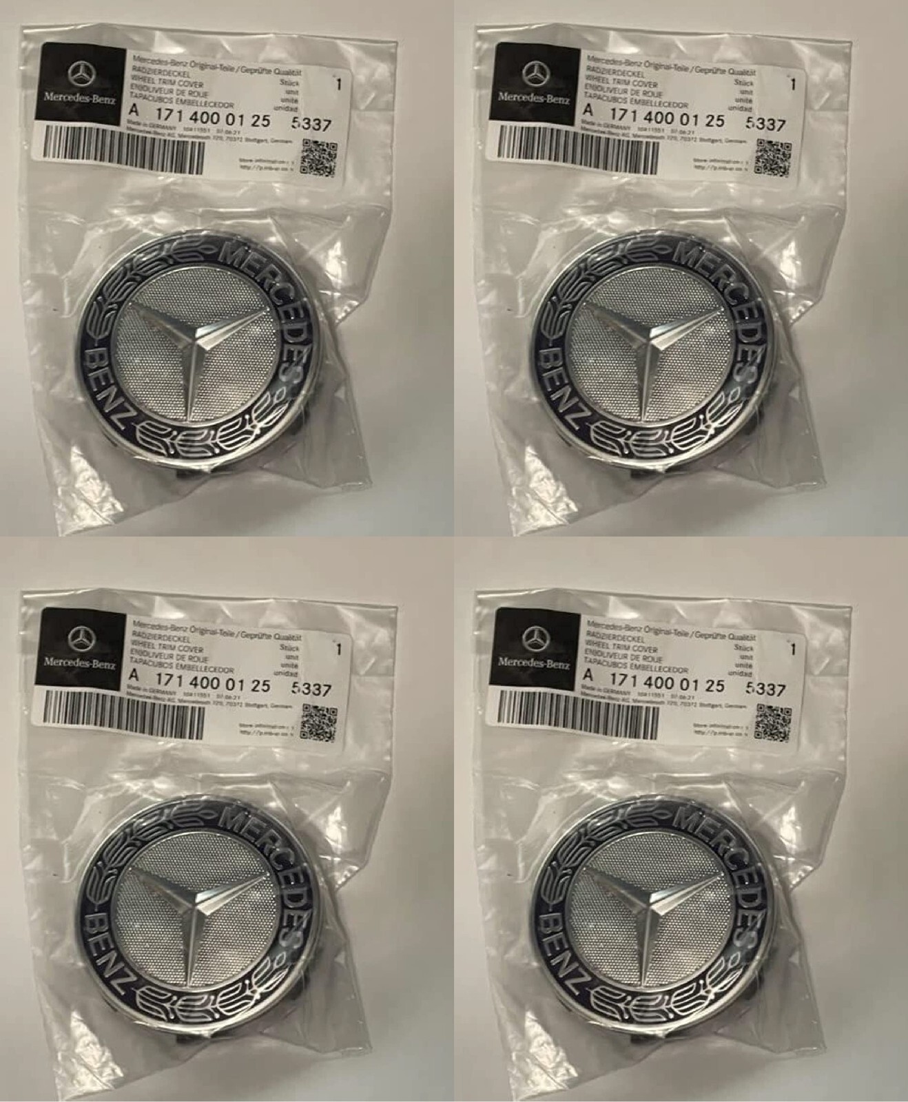 x4 MERCEDES BENZ Alloy Wheel Center Cover Emblem Logo Badge Star Hub Cap Kit Set