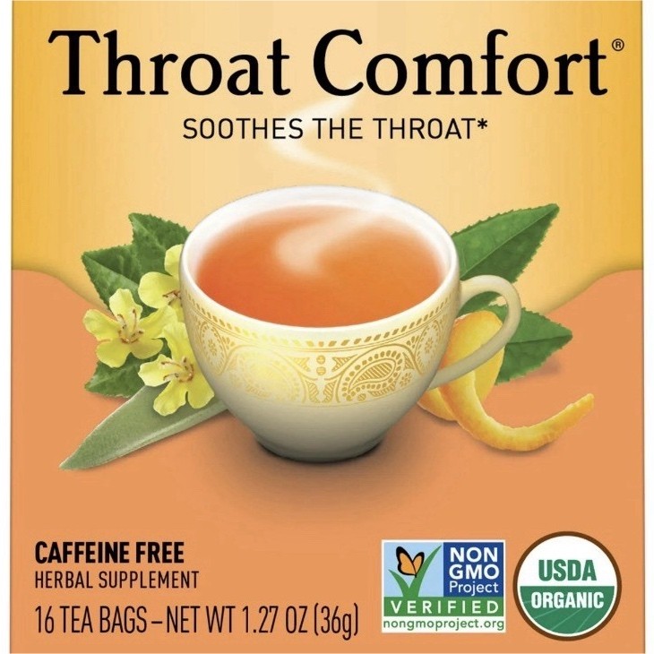 Yogi Throat Comfort Licorice Wild Cherry Herbal Tea, Caffein