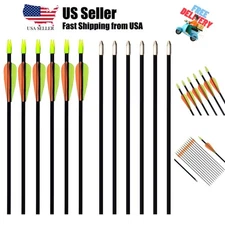 28-inches Fiberglass Archery Target Arrows - Practice Arrow or Youth Arrow fo...