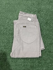 NOS Vintage 70s Lee Corduroy Flare Pants Gray Size 26