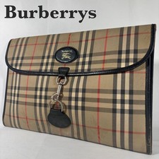 Borsa pochette Burberrys Nova Check Shadow Horse seconda borsa Cavnas Authent...