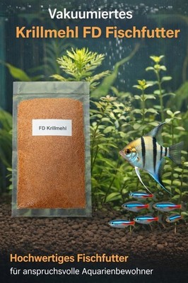 FD Krillmehl 1000ml  vakuumiert Fischfutter
