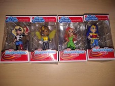 Funko Rock Candy SuperHero Girls Lote de 4 Harley Quinn Ivy Wonder Caja Dañada