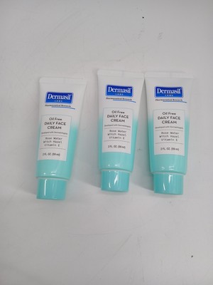 ( Lot Of 3 )  Dermasil Labs Oil Free Daily Face Cream 2oz 