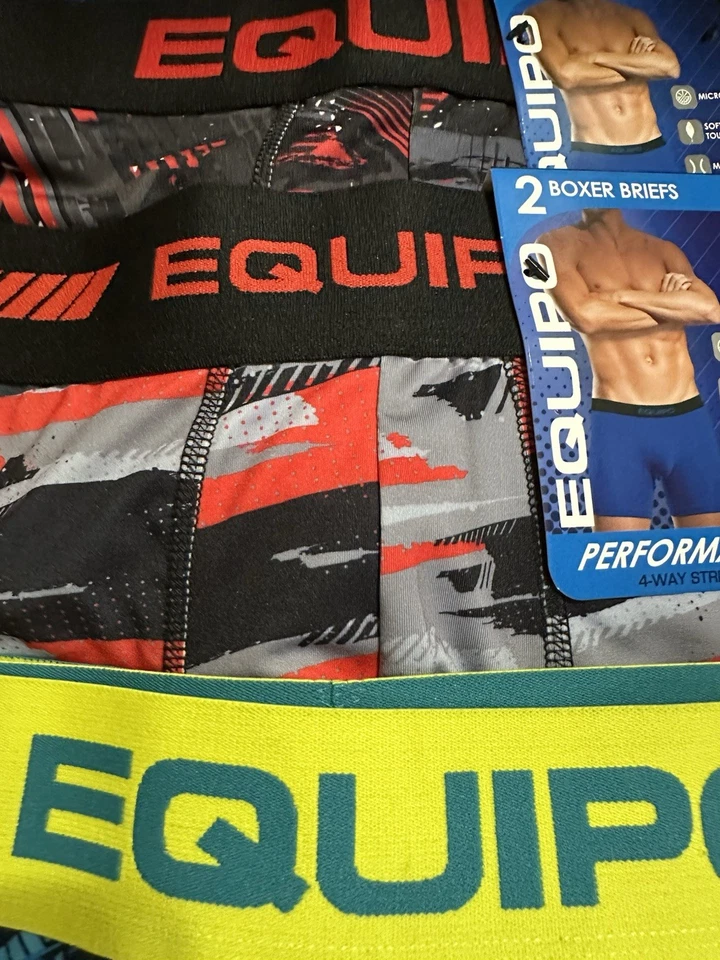 SEXY! NUEVO CON ETIQUETAS 10 Pares Equipo Sedoso BOXER BRIEF Ropa Interior Microfibra Elastizada Para Hombre’s S Foto 4 de 4