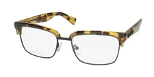 NEW JOHN VARVATOS VJV186 GLASSES FULL-RIM 54-18-145 TORTOISE BROWLINE JAPAN MENS
