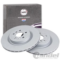 2X A.B.S. Bremsscheiben 325Mm Hinten Passend FüR Jaguar F-PACE I-PACE XE XF