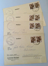 1948 French Zone Germany Postal History - 4 Official Resettlement Docs POW