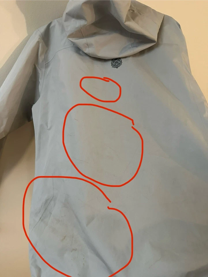 Chaqueta Stio Ender Paclite Cremallera Completa Goretex Lluvia Impermeable Gris Azul Shell M Foto 4 de 4