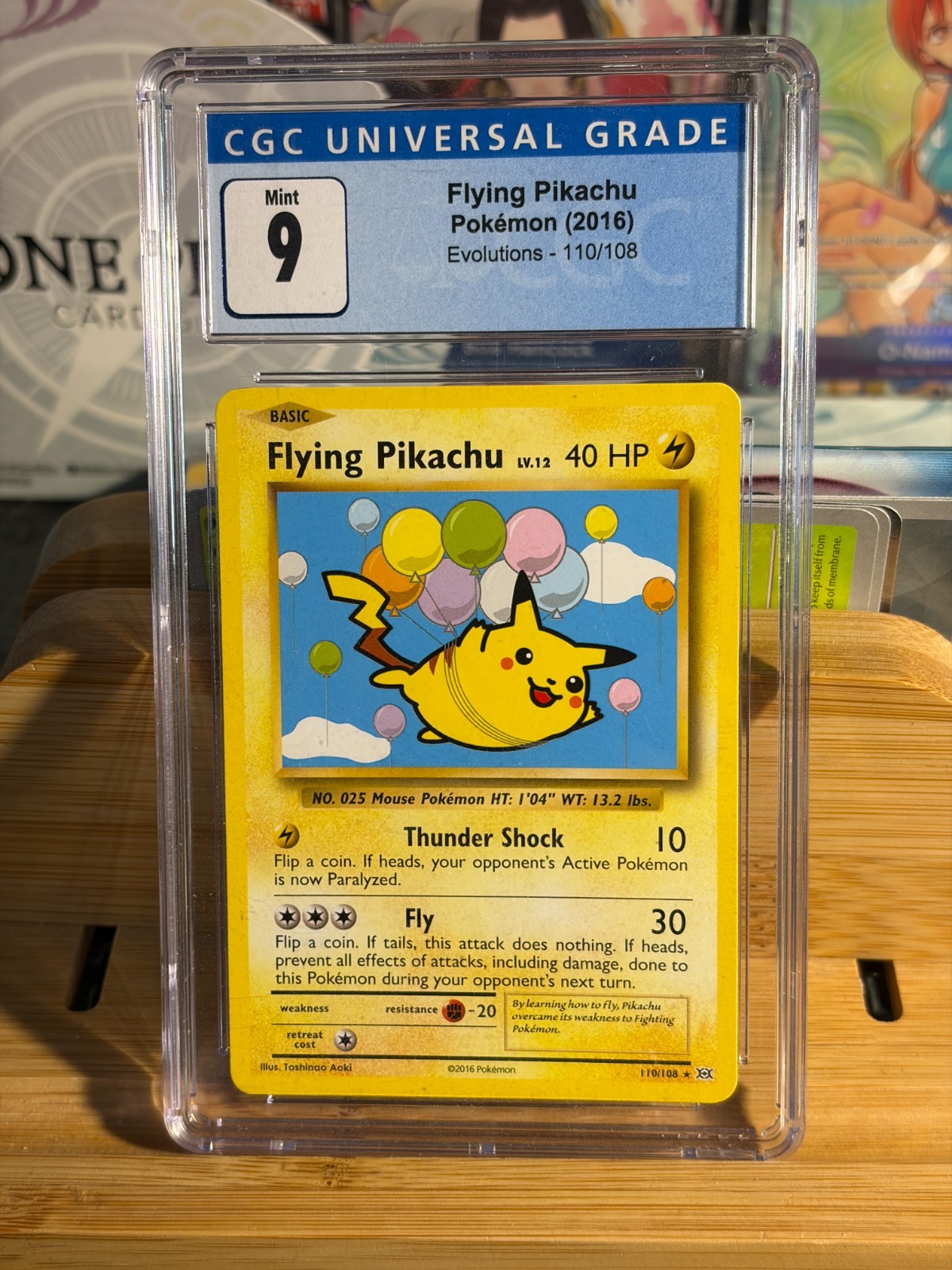 FLYING PIKACHU 110/108 XY Evolutions Pokemon TCG Graded Slab CGC 9