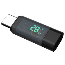 Type-C Male To Female Intelligent Digital Display Adapter Cable Extension Part