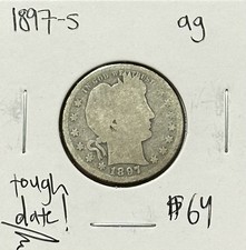 1897-S ~Low Mintage~ Barber Quarter AG