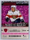 2023-24 Upper Deck Credentials Debut Ticket Access Pink Mackie Samoskevich RC