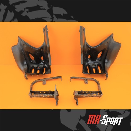 04-09 2004 LTZ250 LTZ 250 OEM Splash Heel Guard Guards Peg Bracket Left Right 