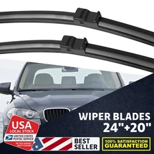 2x Perfect fit 24"+20" Front Window Windshield Blades Can be used in all seasons