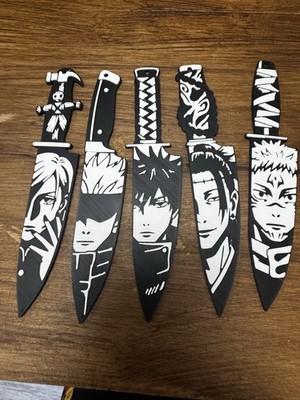Jujutso Kaisen 3D gedruckte Kunstwerk Messer