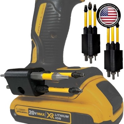 Effortless Bit Access with DeWalt 6-Bit Holder, Made in USA for Durability