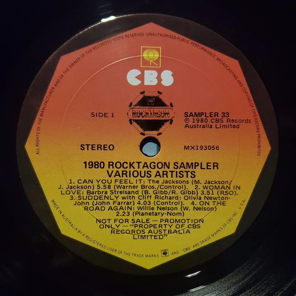 1980 Rocktagon CBS Sampler - RARE Octogon LP - EX/VG+ - Image 4 of 4