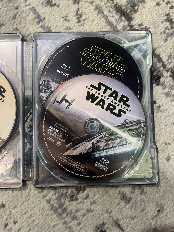 Star Wars The Force Awakens Steelbook [Blu-Ray/DVD Combo] - Free Shipping! Foto 3 de 4
