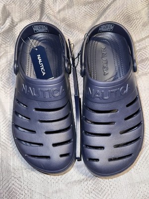 NAUTICA Men's River Edge Clogs Navy Pool Casual Sandal SZ 10 NWT
