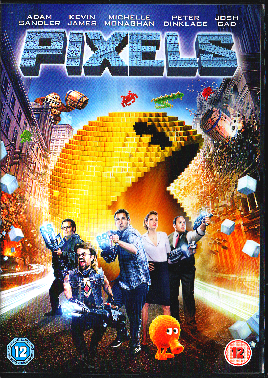Pixels - DVD - 12 - Videogame Comedy Movie - Adam Sandler, Good