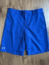 Under Armour Boys Royal Blue Golf Shorts-Youth XL-Adjustable Waist