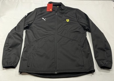 Puma Ferrari Jacket XL Black F1 Formula 1 Racing Scuderia Full Zip Softshell