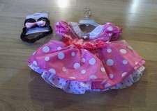 Size 6-12 Months Disney Store Minnie Mouse Costume Dress Ears Headband Pink