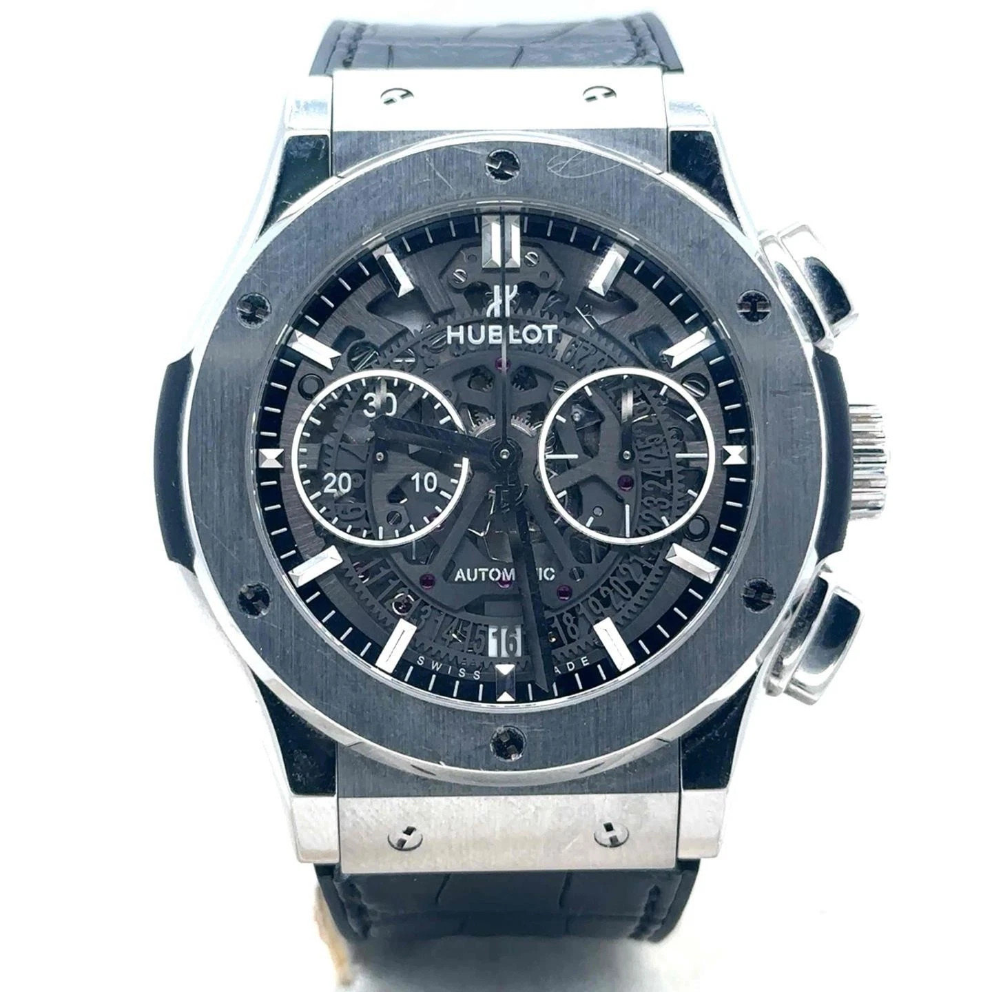 Hublot — Hublot Classic Fusion Automatic 45mm Titanium Skeleton Dial Men's 525.NX.0170.LR