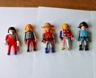 LOT Vintage Playmobil Geobra Figures Toys Figurines Police Military Bearded Man