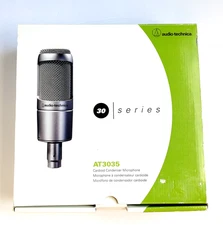 Audio-Technica AT3035 Cardioid Condenser Microphone w/Shock Mount High Quality