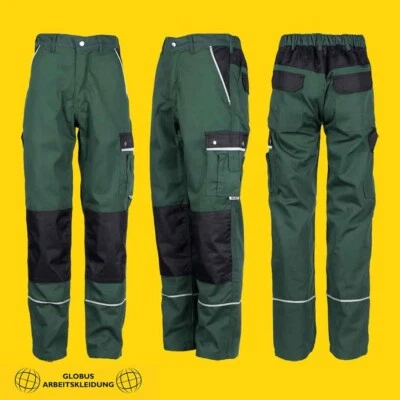 TMG Herren Bundhose Arbeitshose Arbeitskleidung 320g/m² grün/schwarz (Gr.44-60)