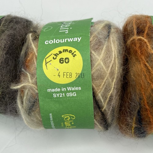 Colinette Mohair Wool Nylon Yarn 3 Skeins Colourway Sahara Chamois Castagne New - Picture 8 of 13