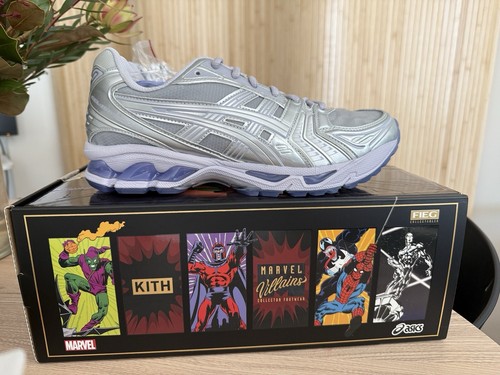 US9 Asics Marvel Kith Silver Surfer Gel Kayano 14 ✅ Comic Included ✅ Rare