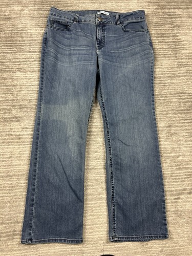 Riders by Lee Jeans Womens 12 Blue Mid Rise Straight Leg Style Comfort
